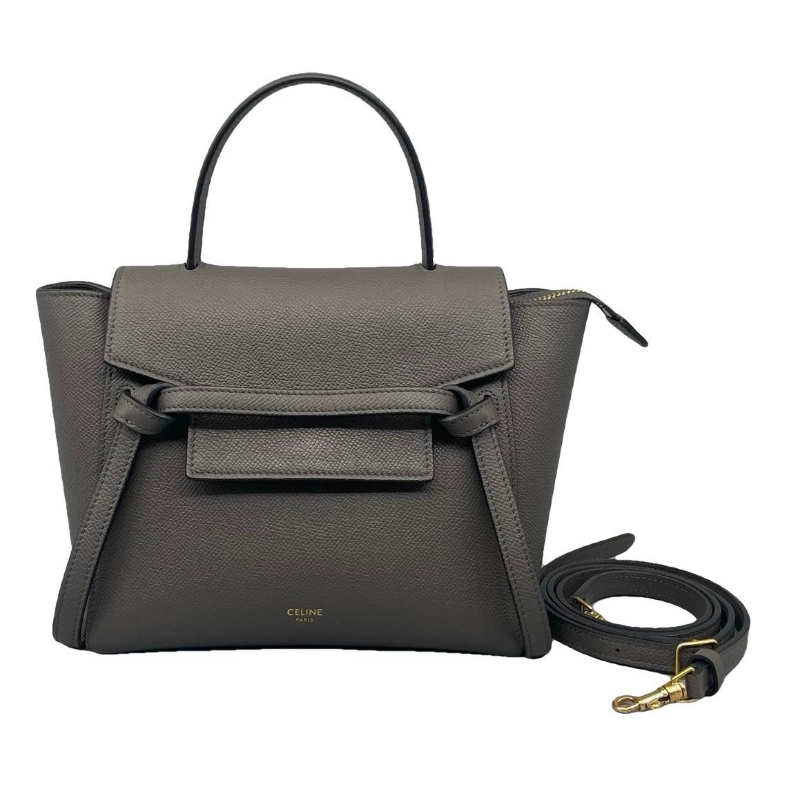 Belt leather handbag