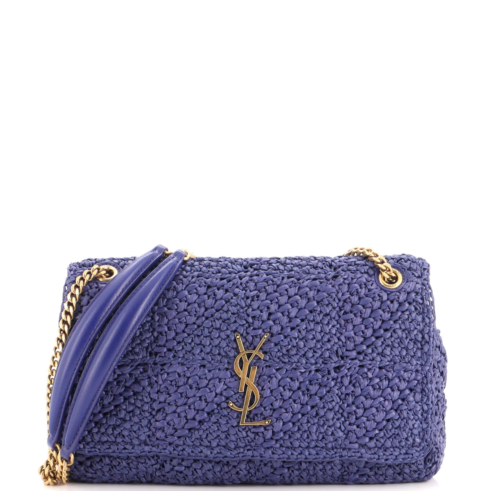 Jamie Flap Bag Crochet Raffia Medium