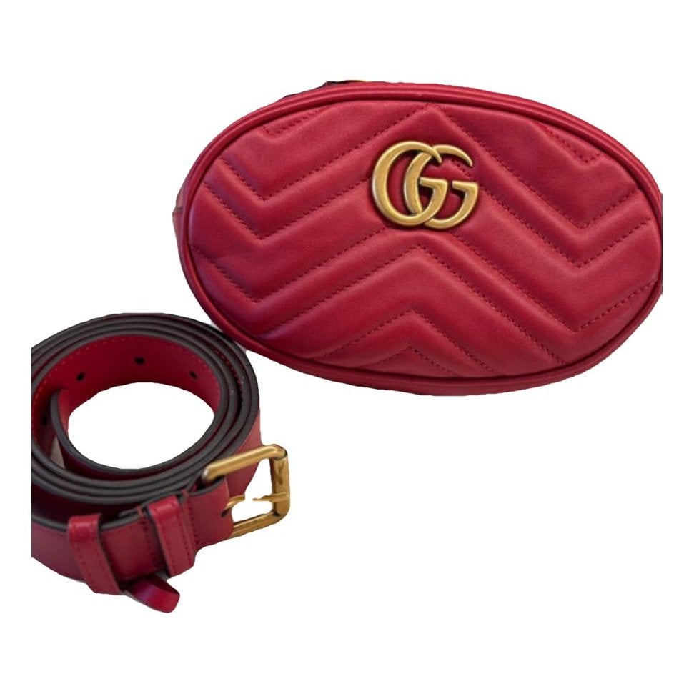 GG Marmont Oval leather handbag