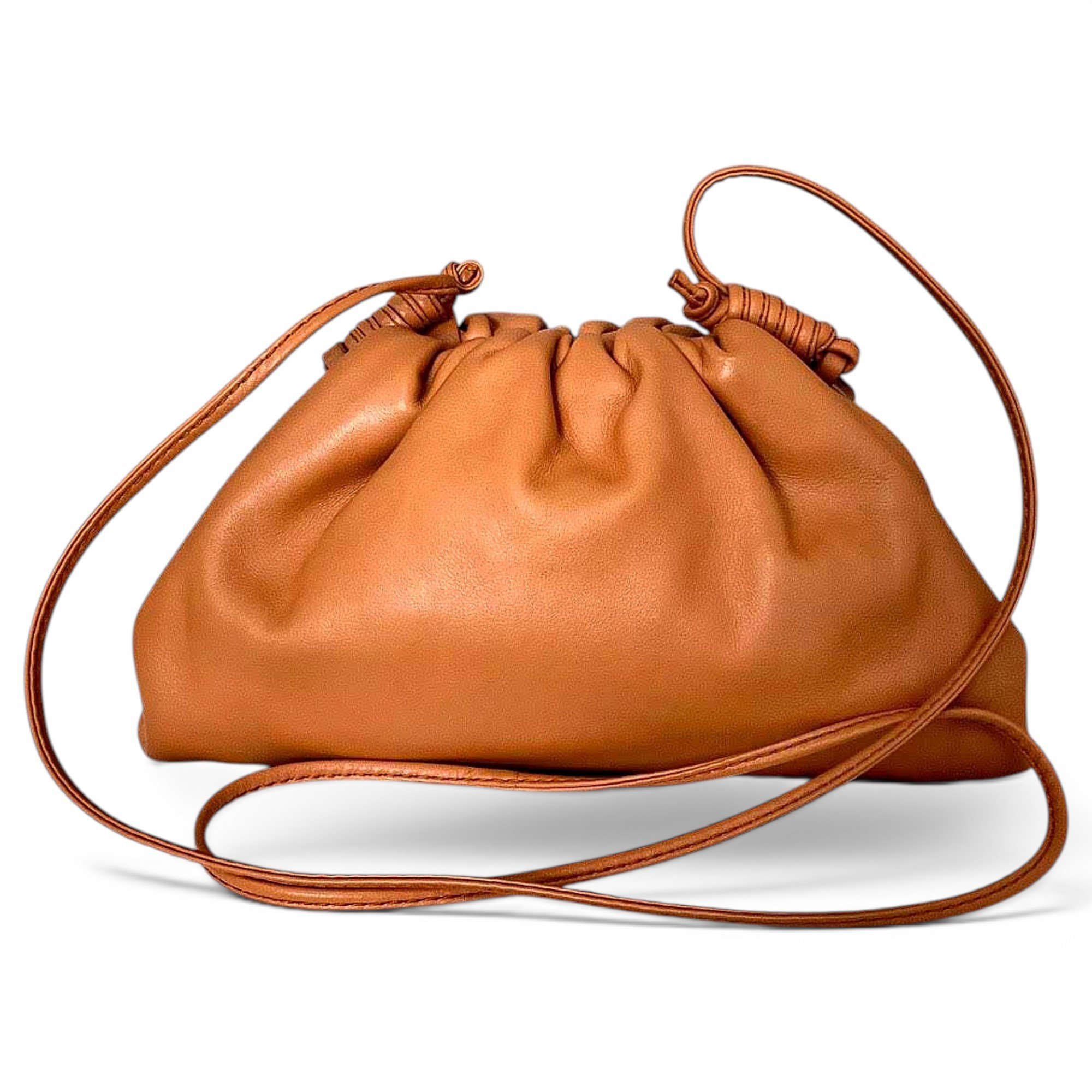 Pouch leather handbag