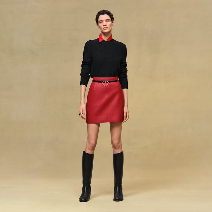 Noir "H Voyage" Long-sleeve Sweater
