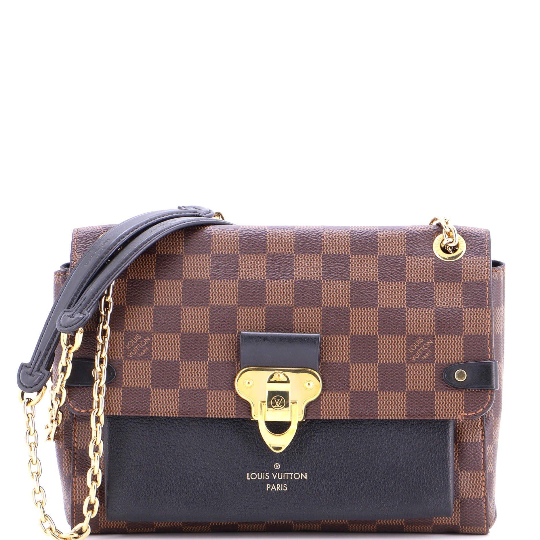 Louis Vuitton Vavin Handbag Damier with Leather PM