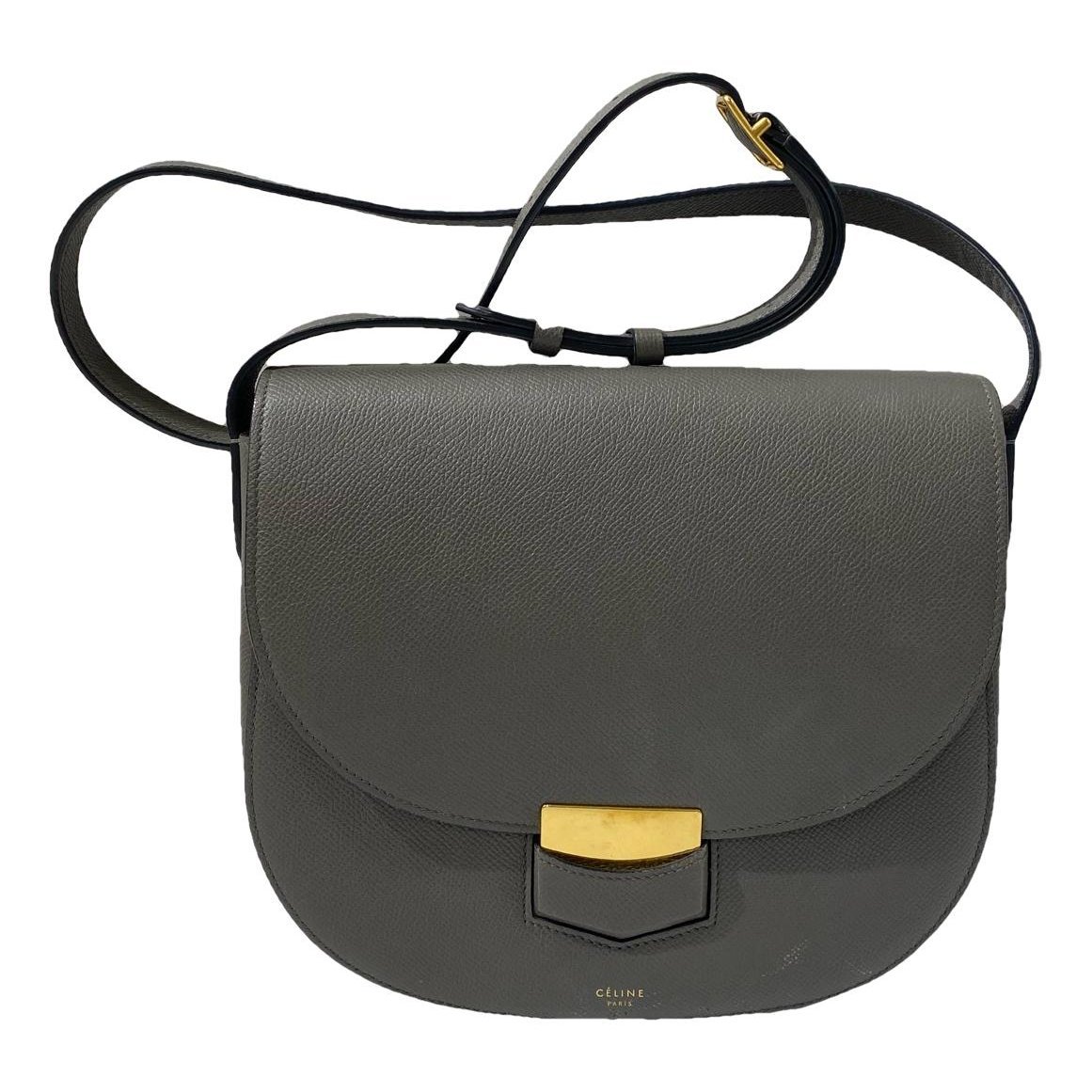 Trotteur leather handbag
