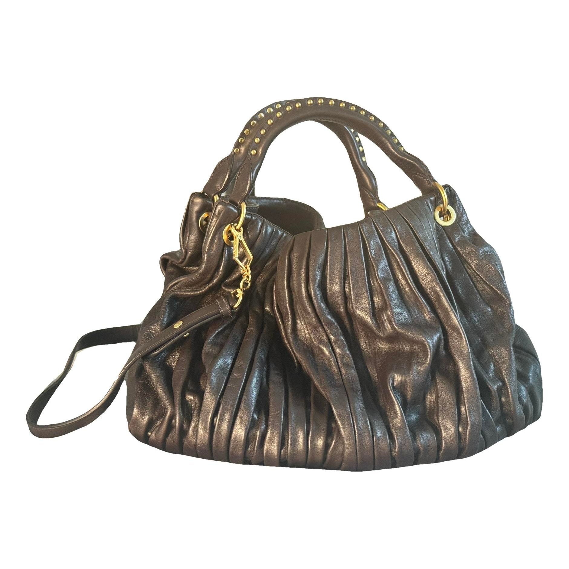 Matelassé leather bag