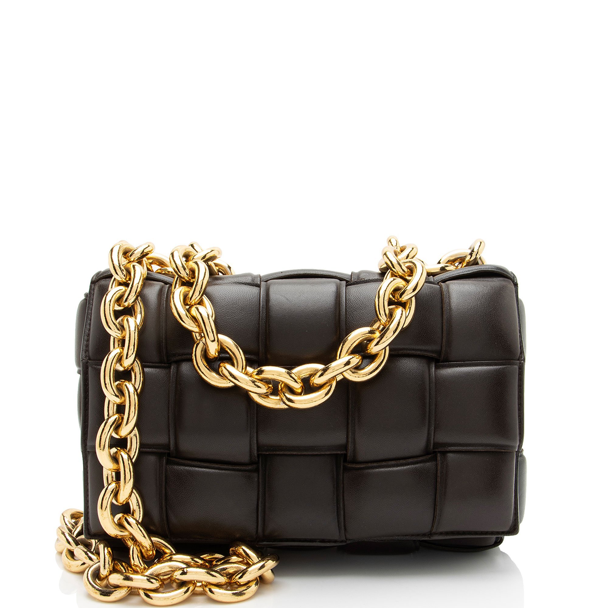 Cassette leather handbag