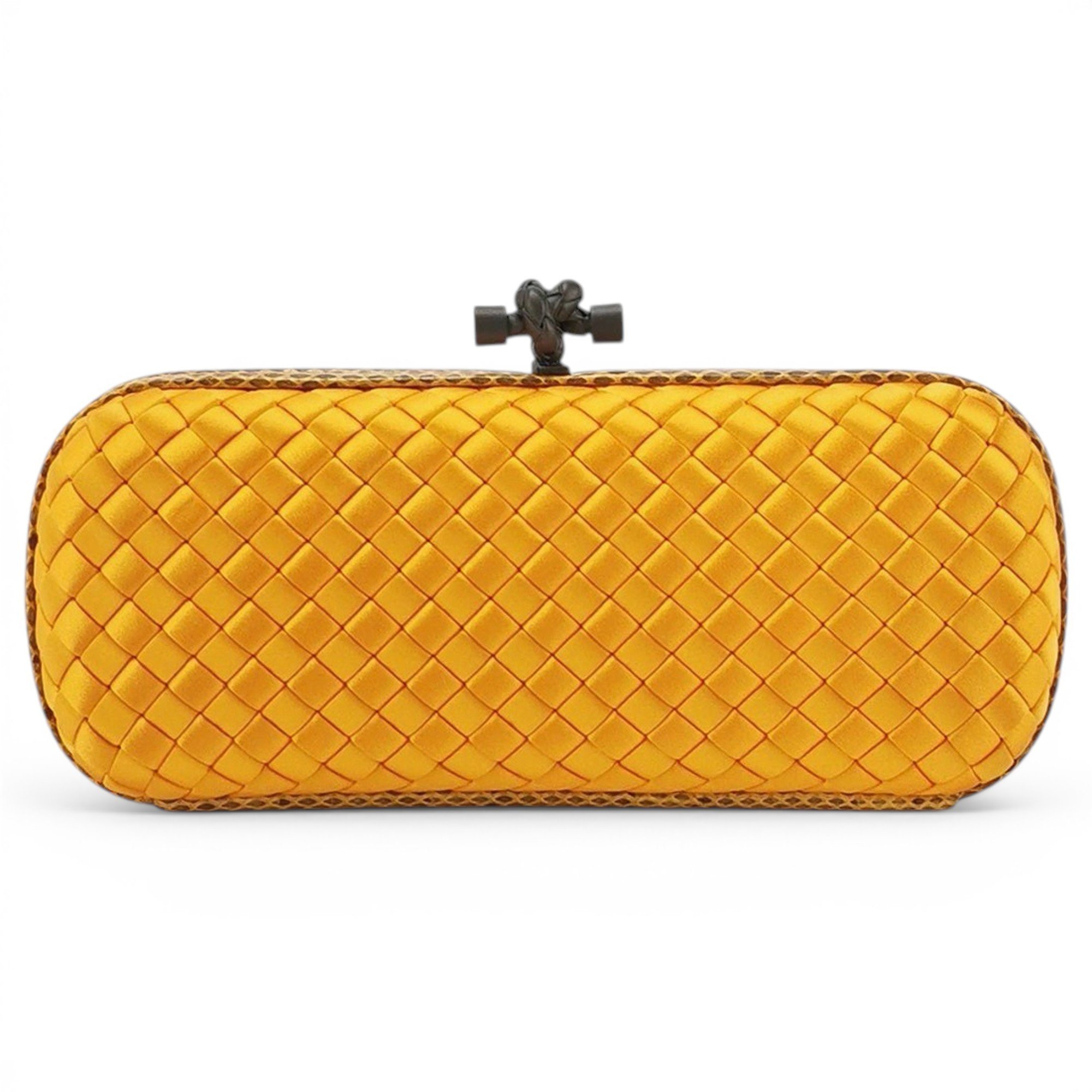 Pochette Knot silk clutch bag