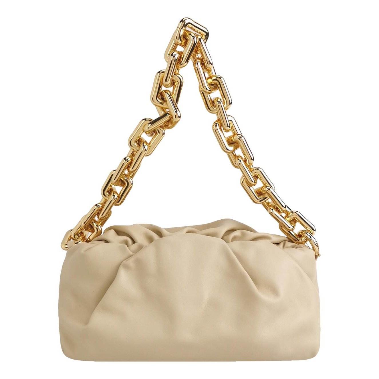 Pouch leather handbag