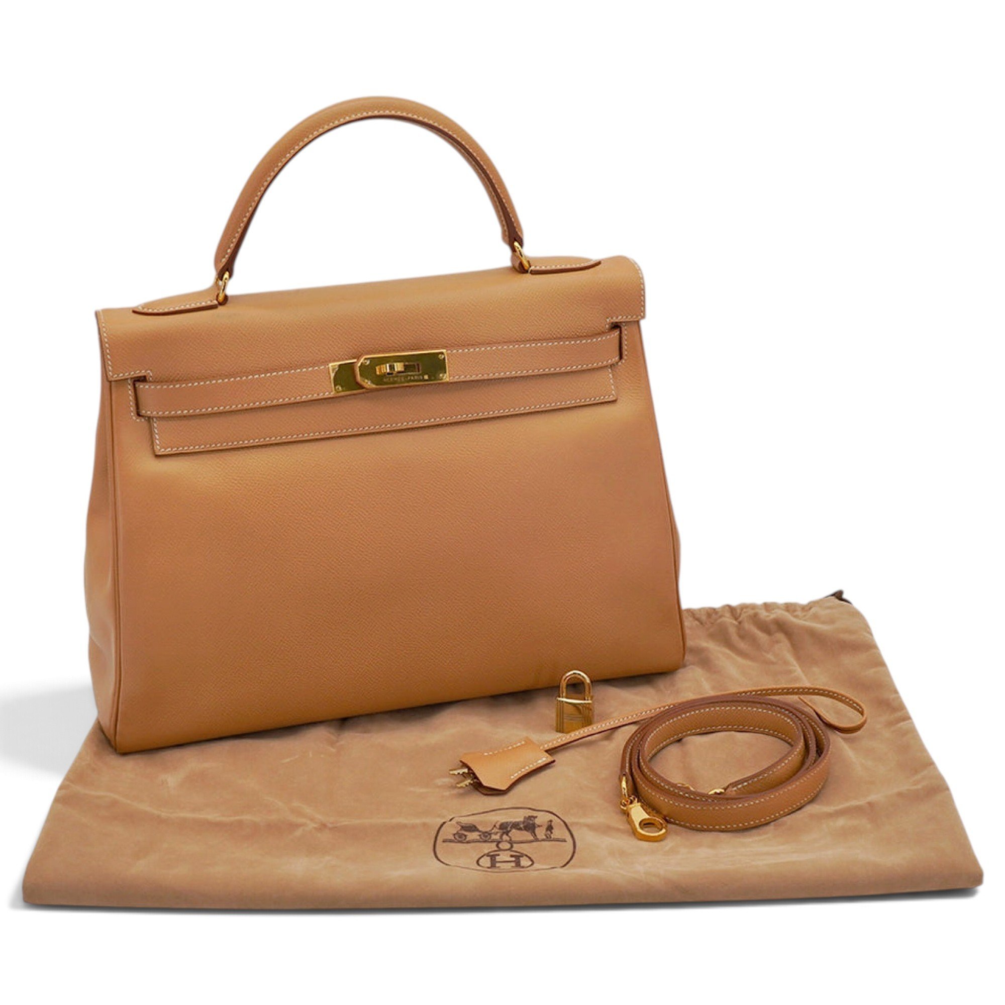 Kelly 32 leather handbag