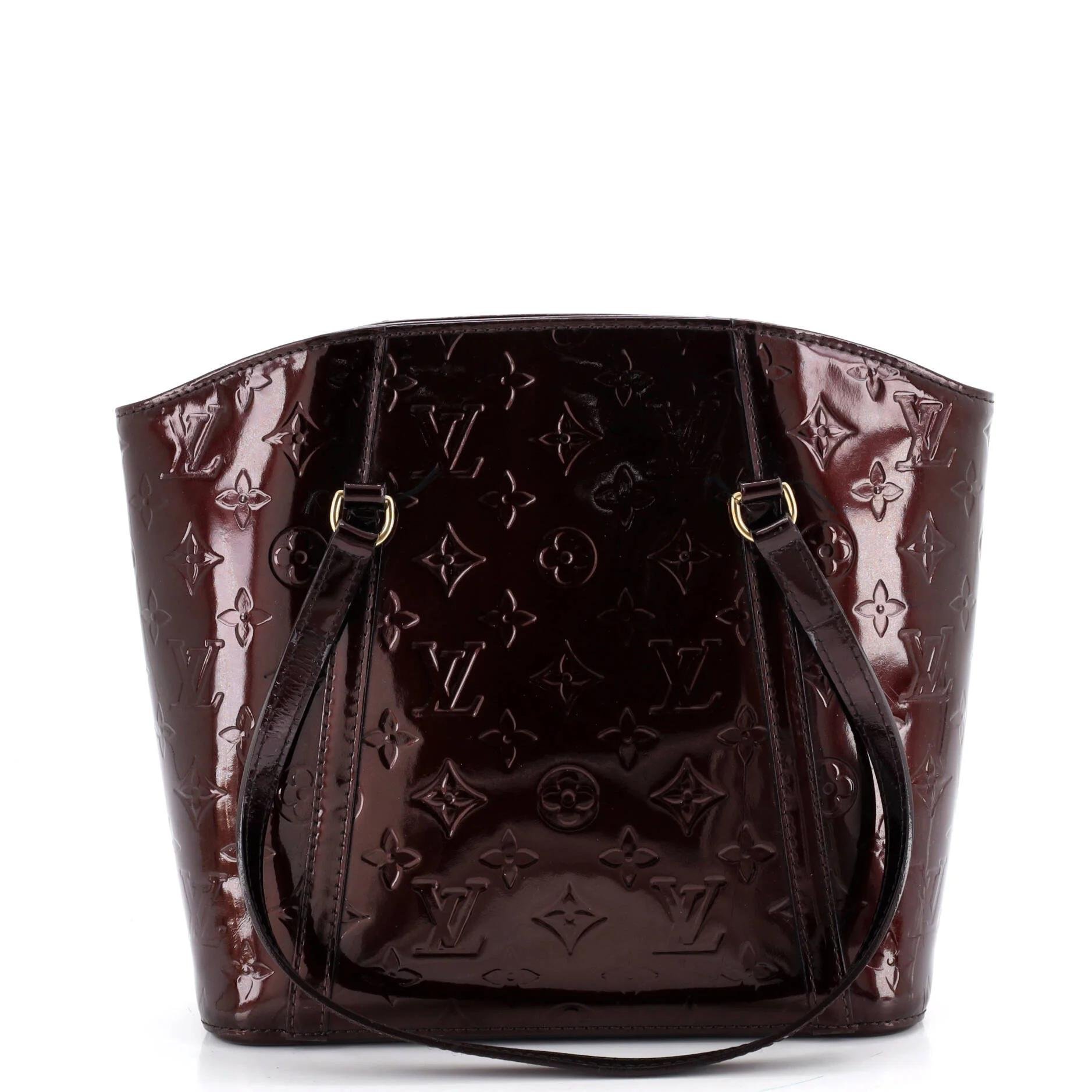 Patent leather tote
