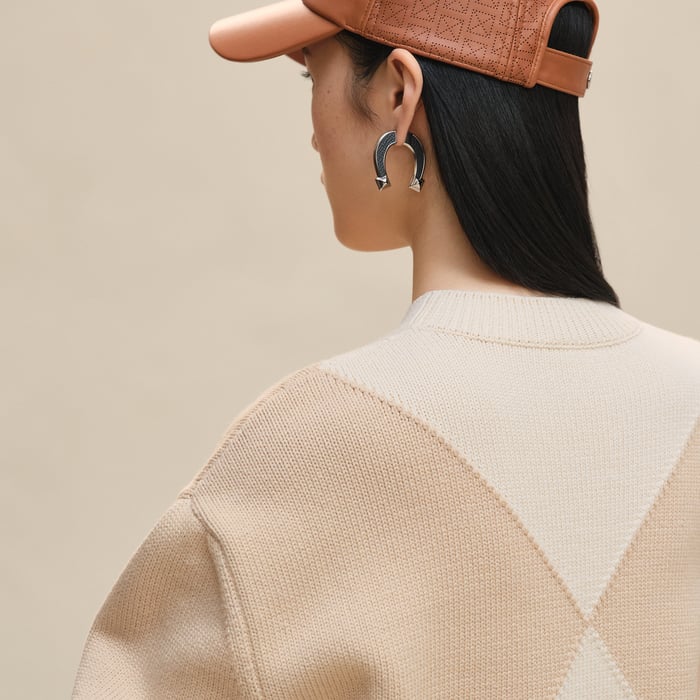 Blanc Naturel Cashmere Long-sleeve Sweater