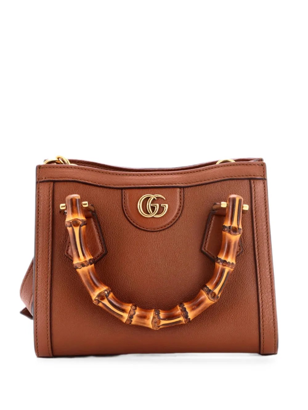 Diana NM Bamboo Handle Tote Leather Mini crossbody bag