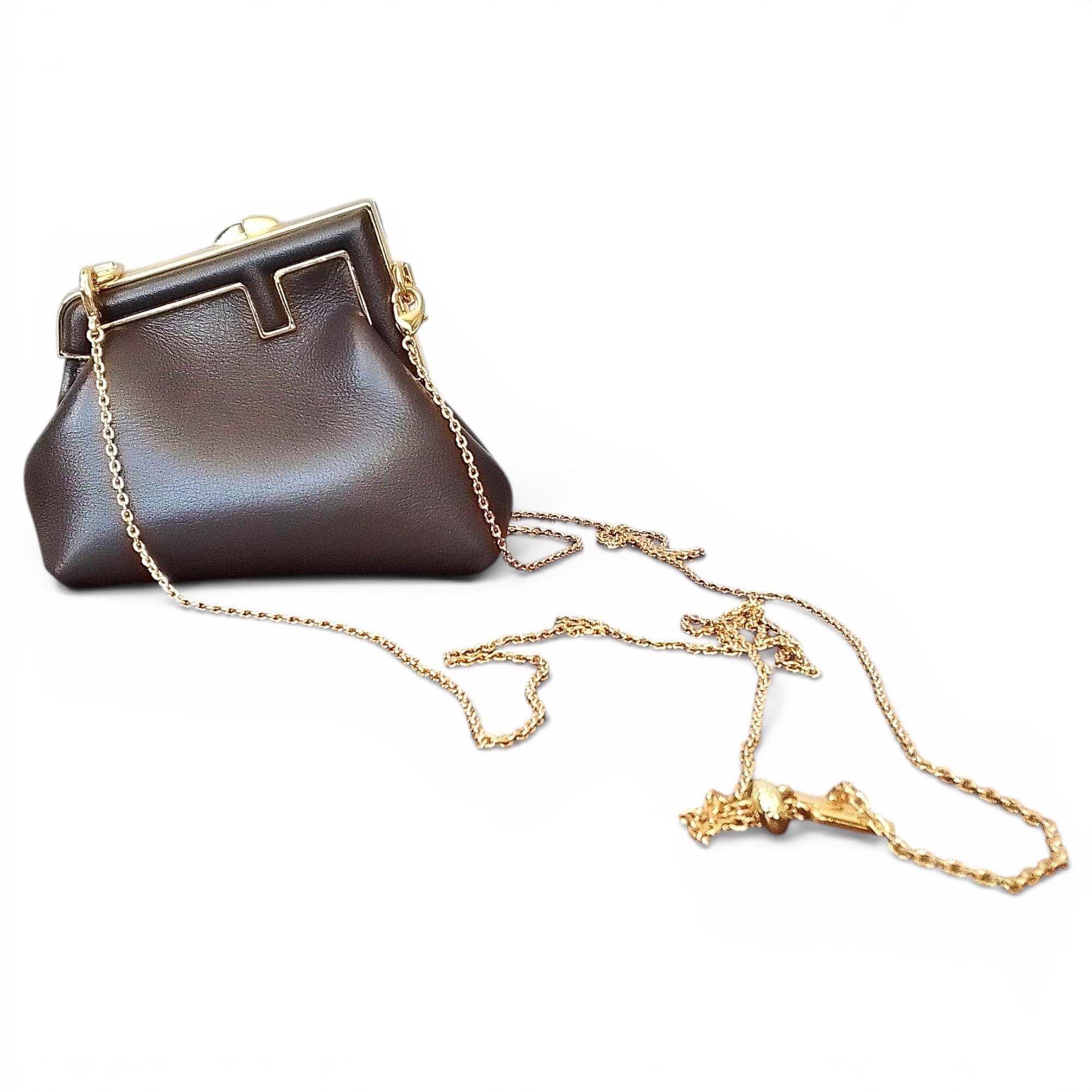 First leather handbag