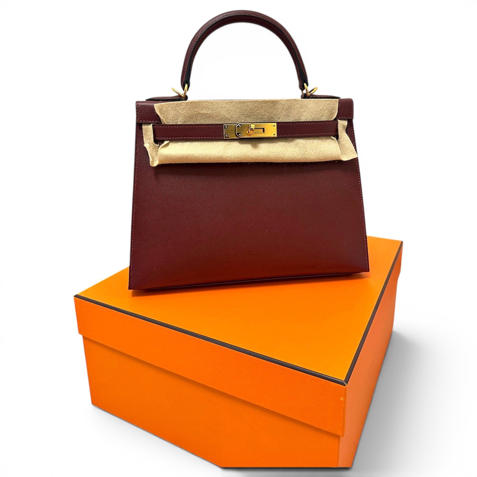 Kelly 28 leather handbag