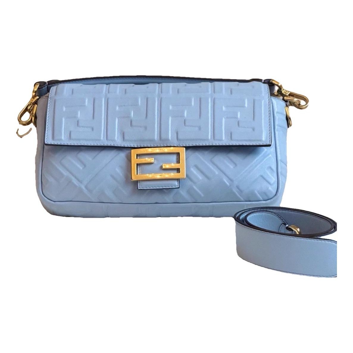 Baguette leather handbag