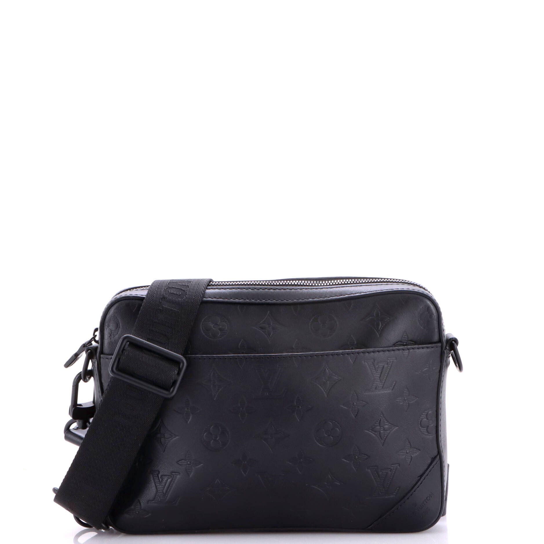 Duo Messenger Bag Monogram Shadow Leather