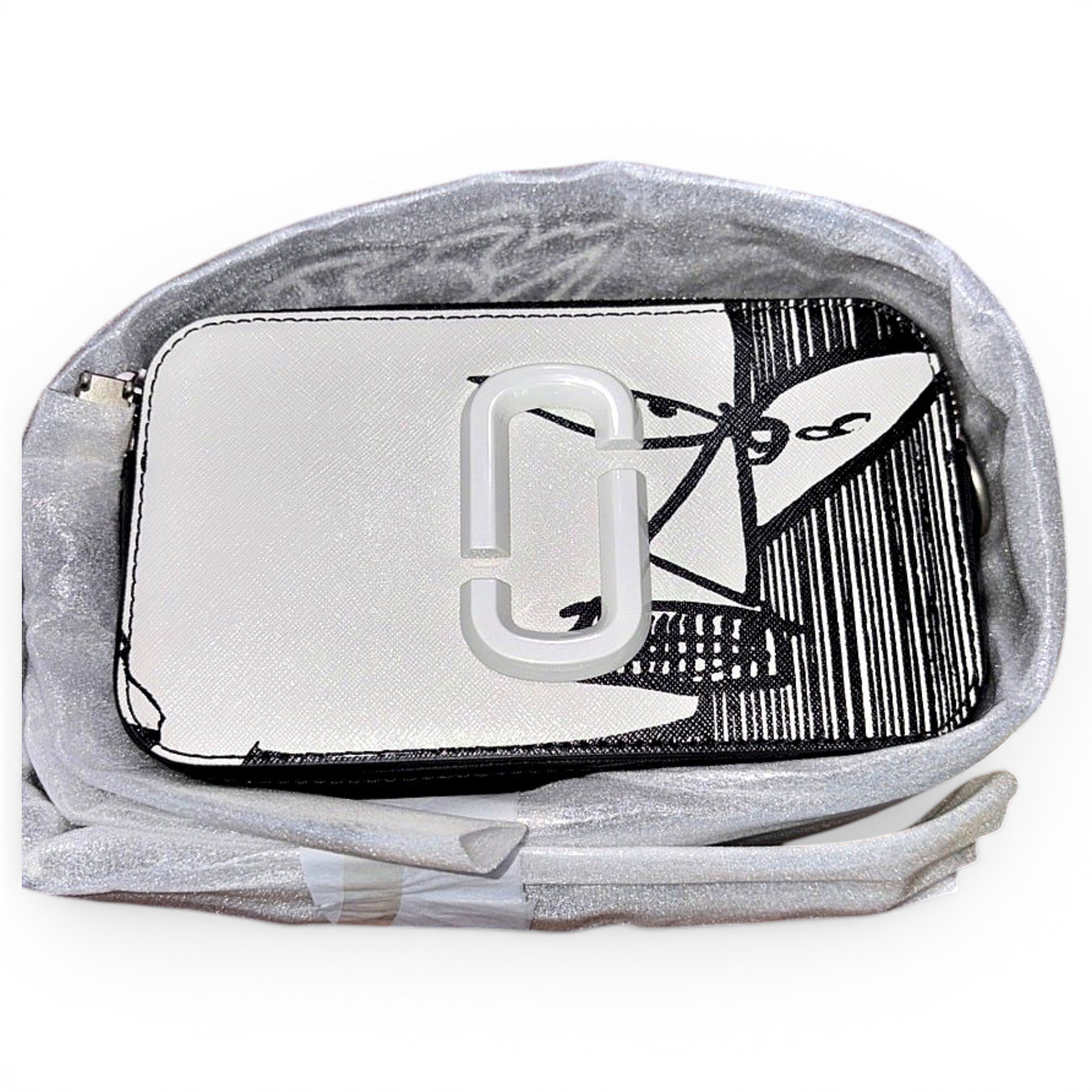 Snapshot leather handbag