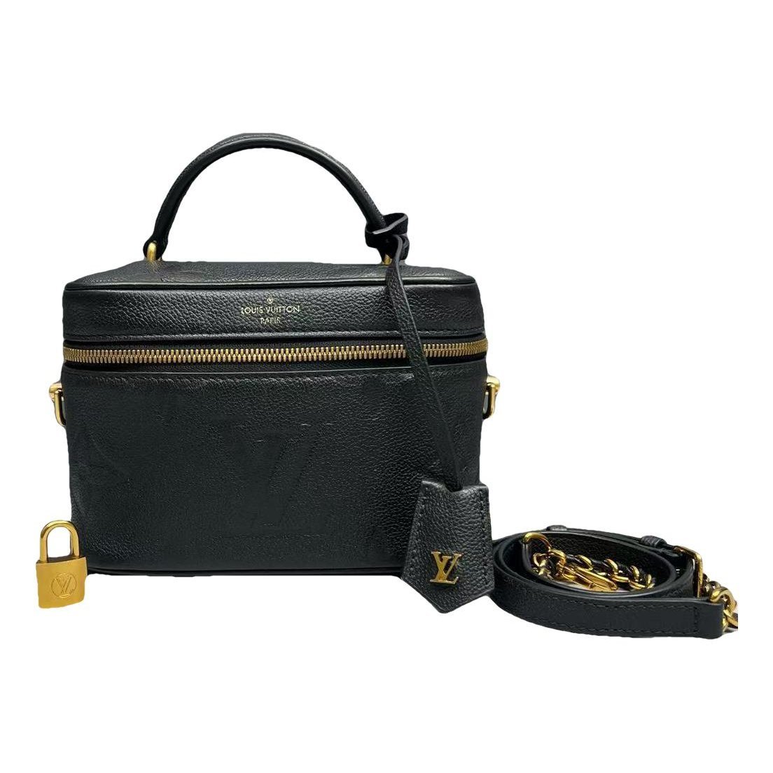 Vanity leather handbag