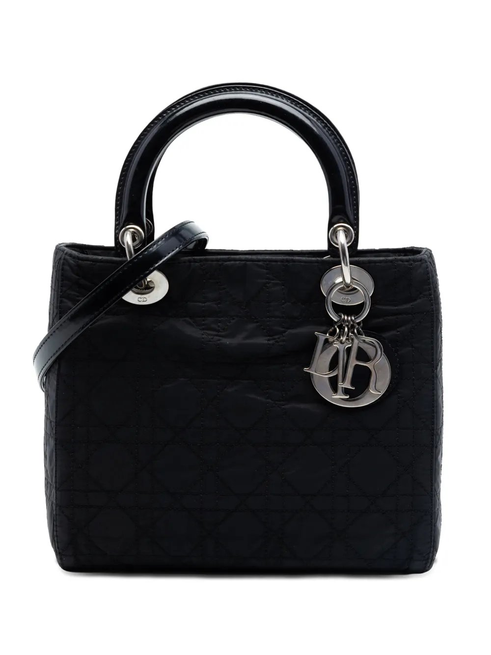 1999 Medium Nylon Cannage Lady Dior satchel