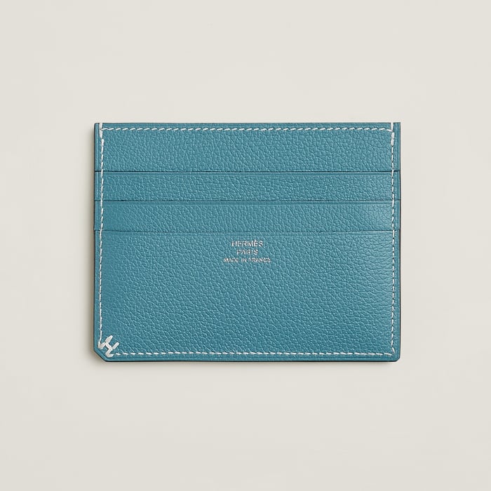 New Bleu Jean H Sellier Card Holder