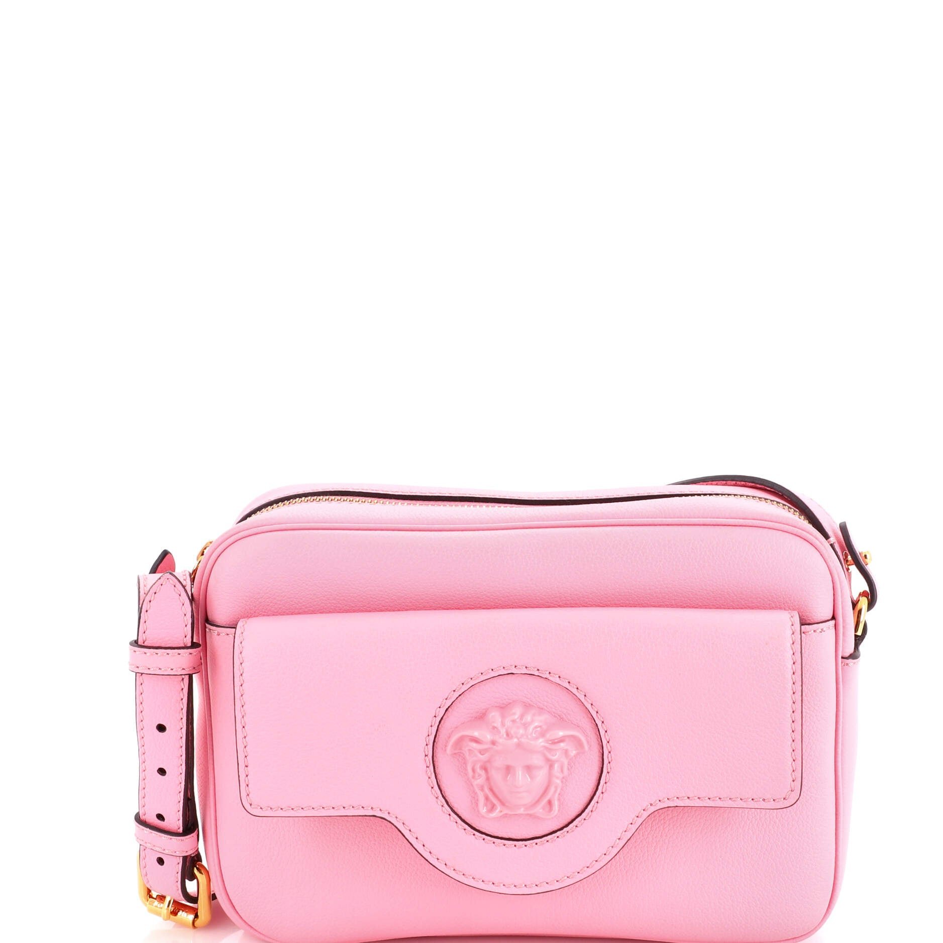 La Medusa Flap Pocket Camera Bag Leather Small