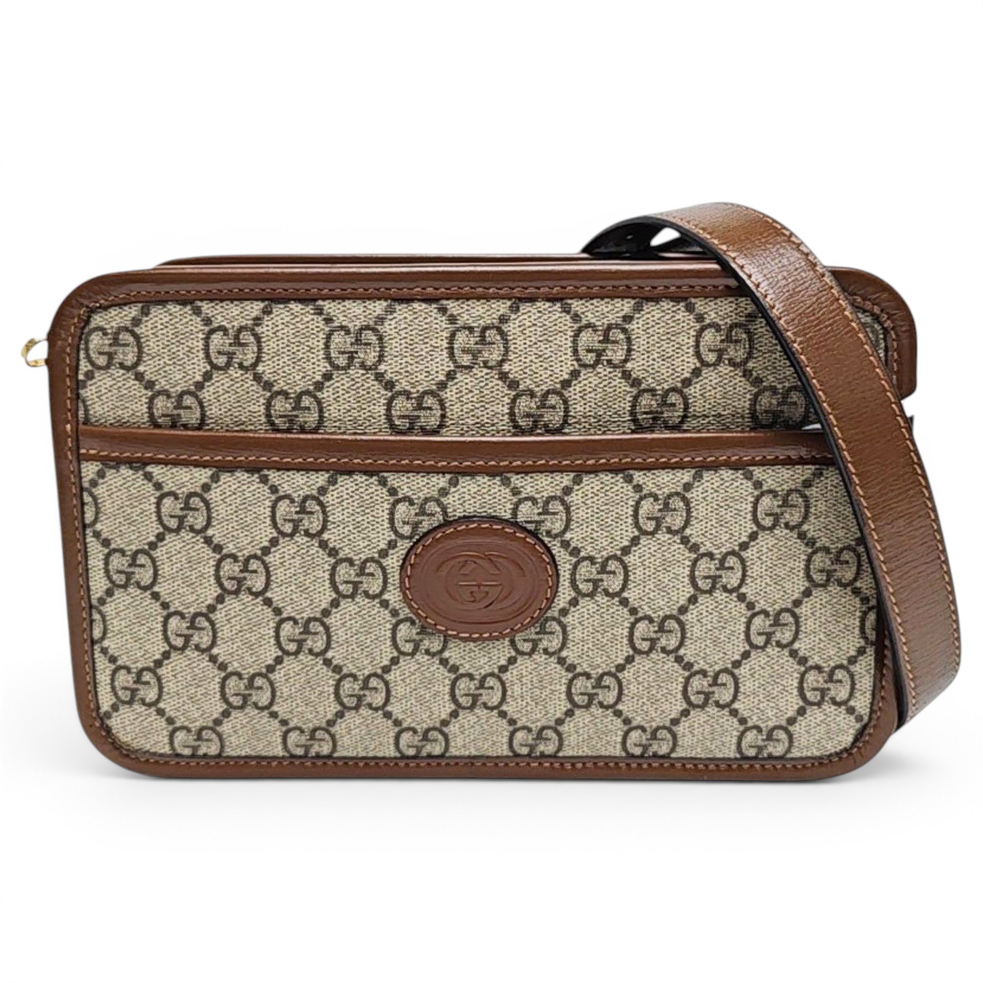 Ophidia GG Supreme leather handbag