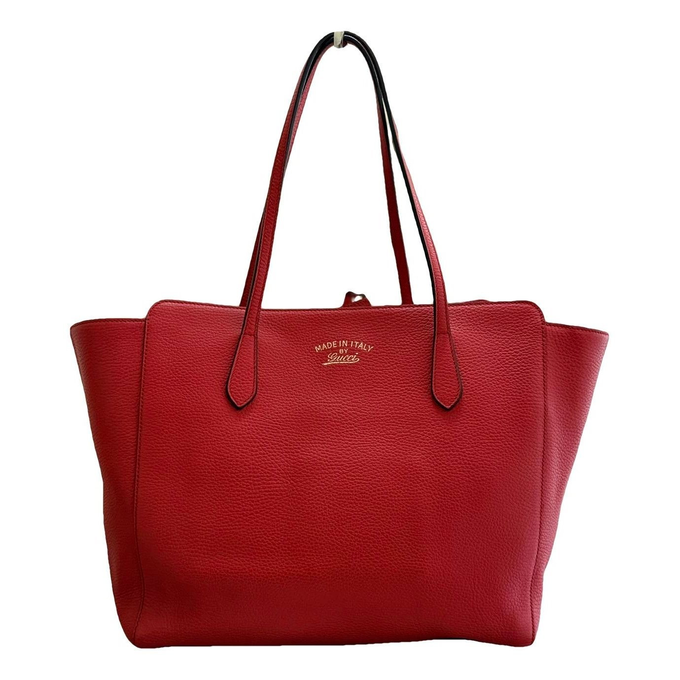 Swing leather tote