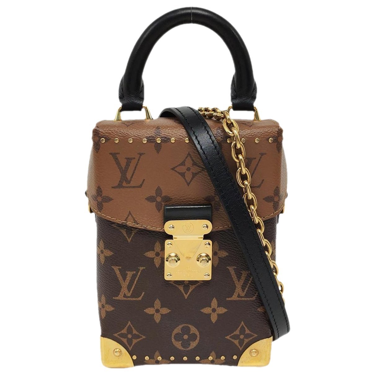 Camera Box leather handbag