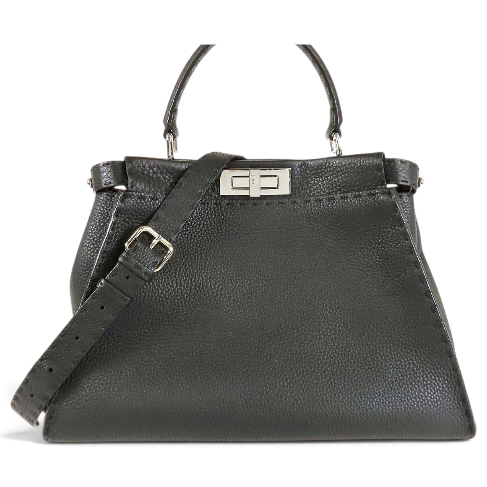 Peekaboo leather handbag