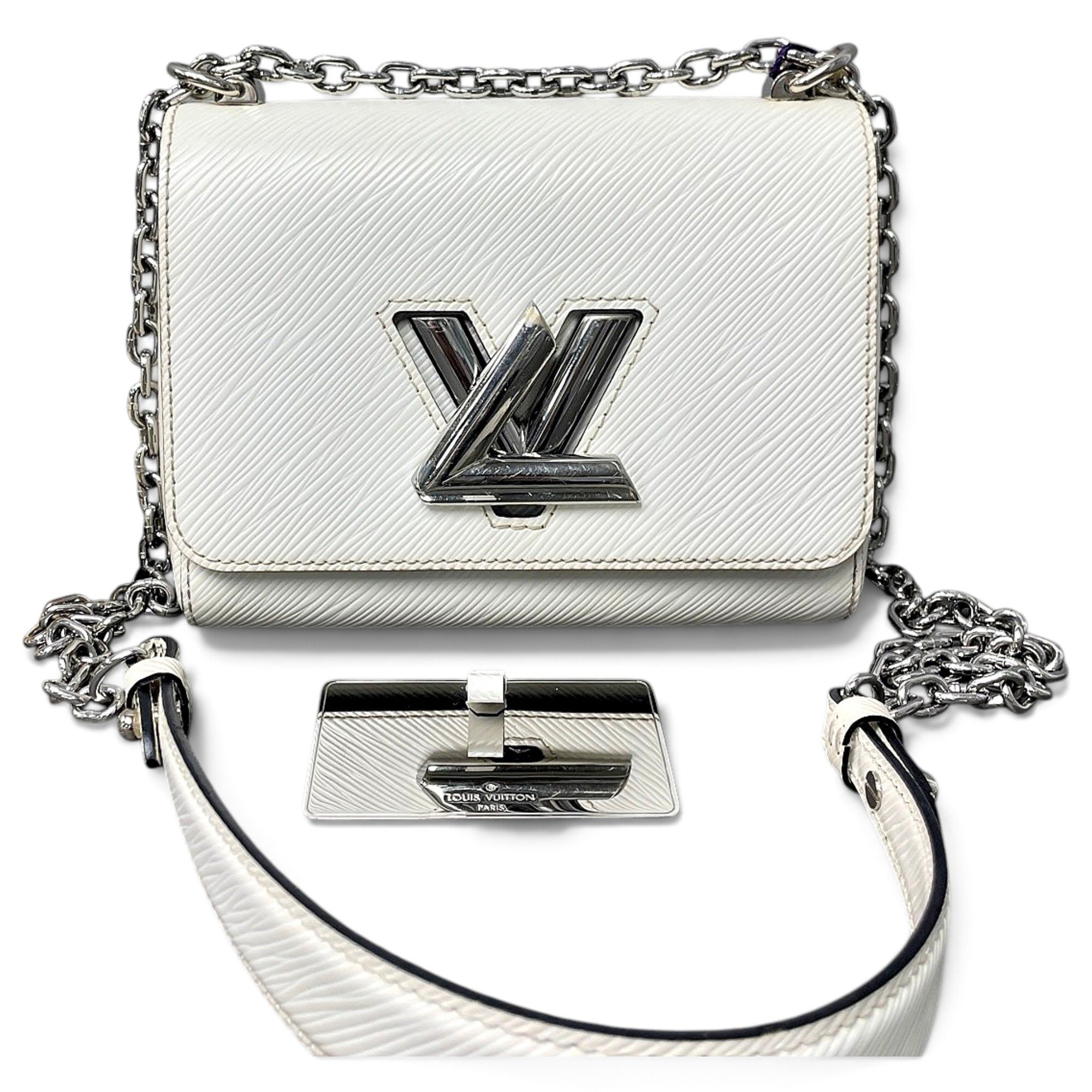 Twist leather handbag