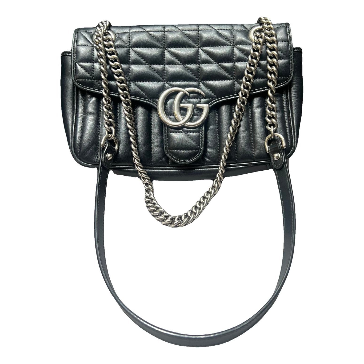 GG Marmont Flap leather crossbody bag