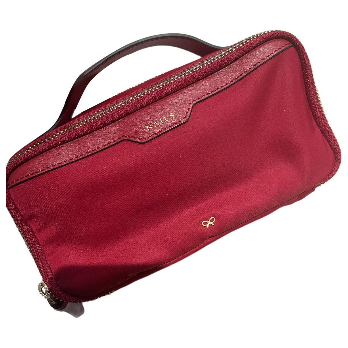 Leather vanity case