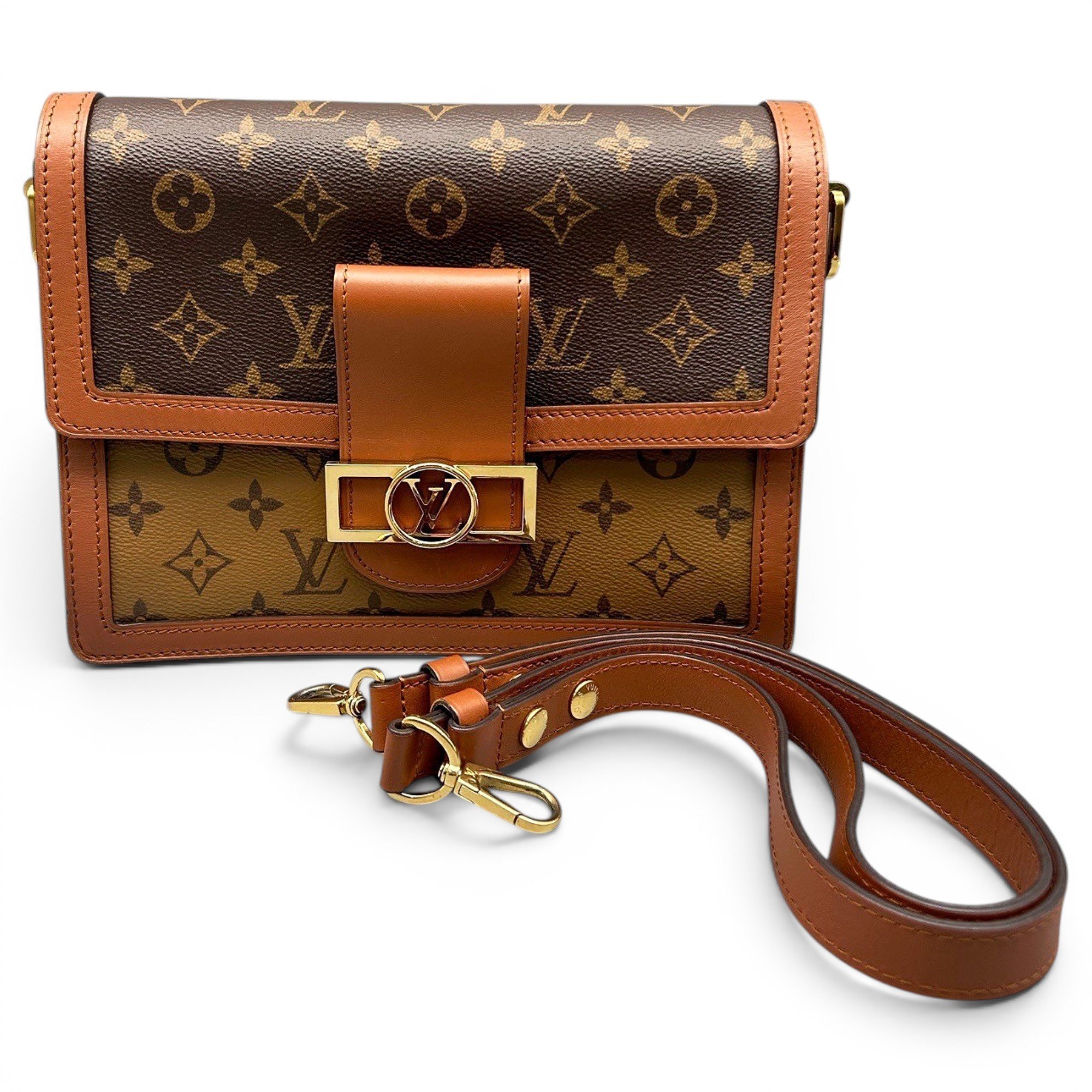 Dauphine leather handbag