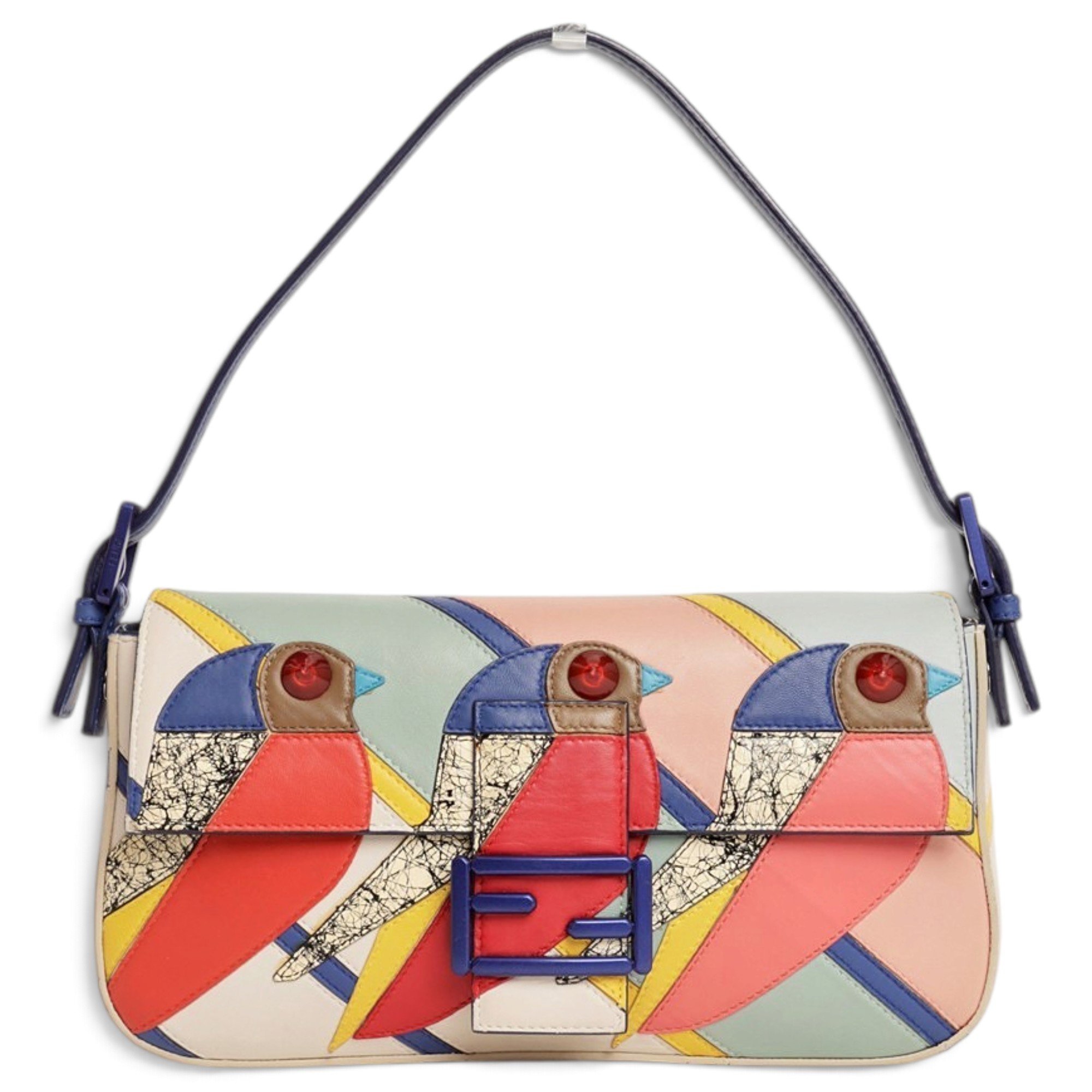 Baguette leather handbag
