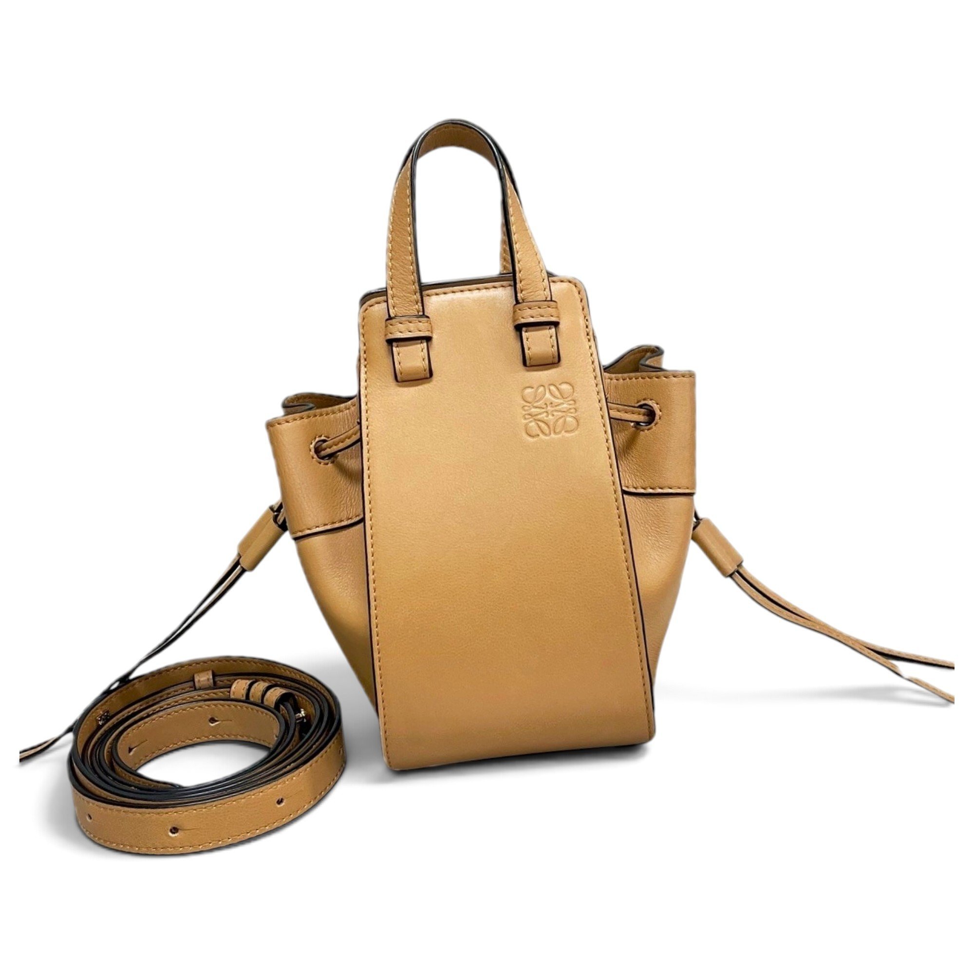 Hammock leather handbag