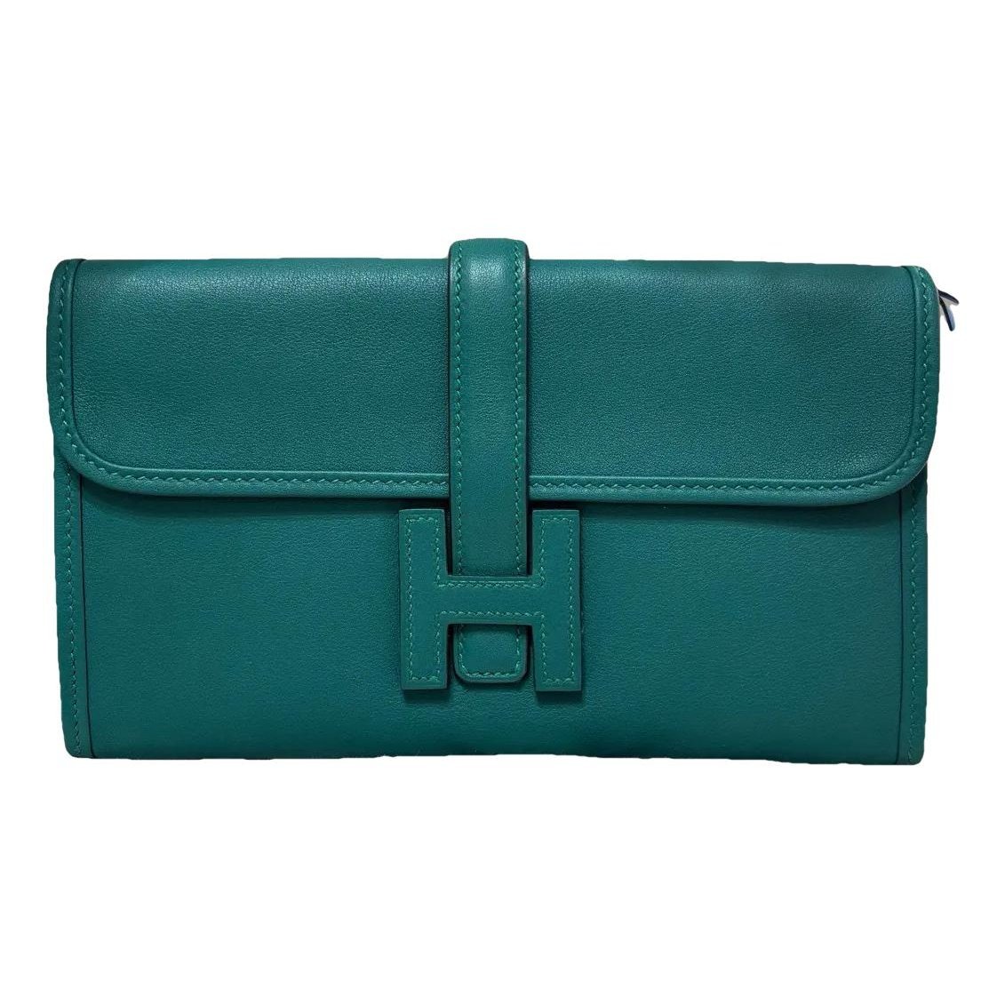 Jige leather clutch bag
