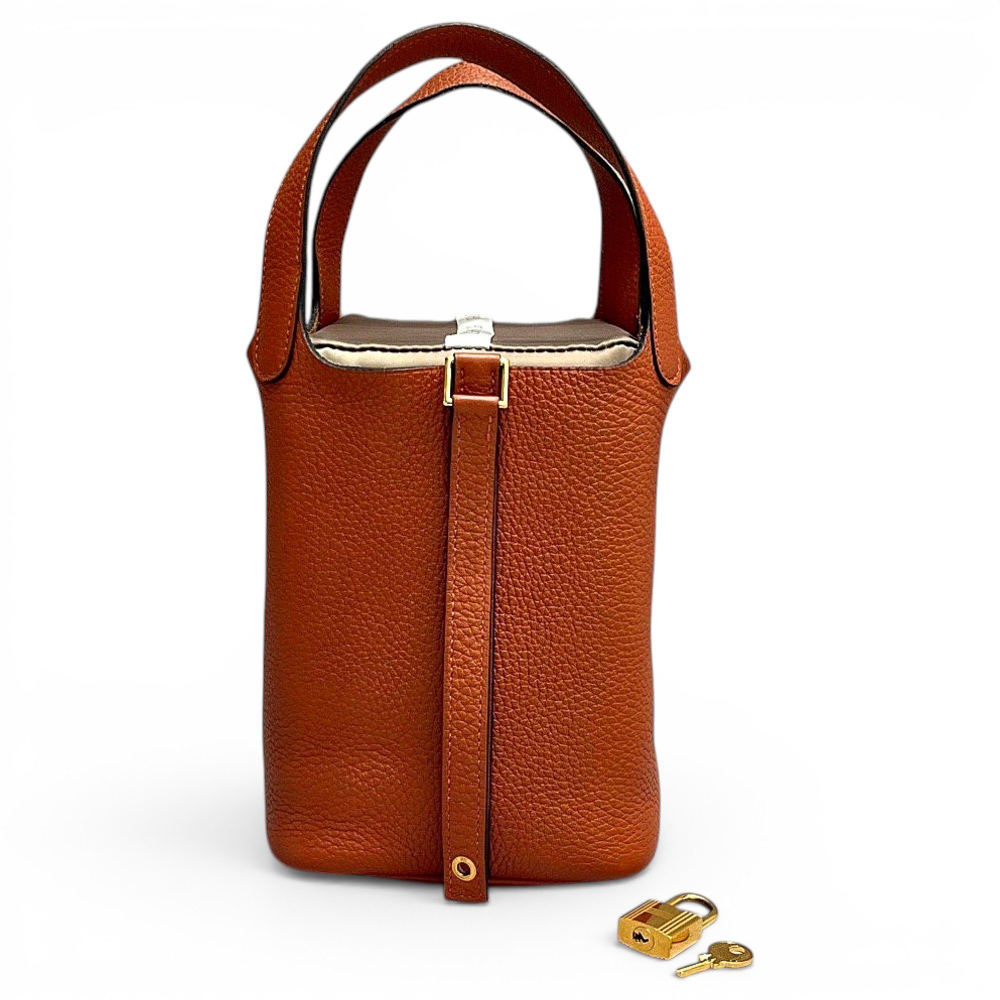 Picotin leather handbag