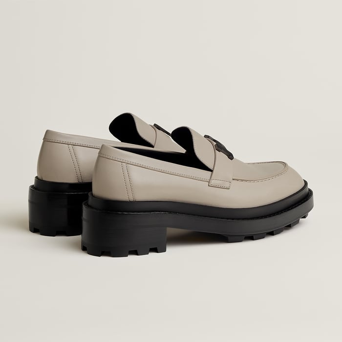 Beige Galet Louvre Loafer