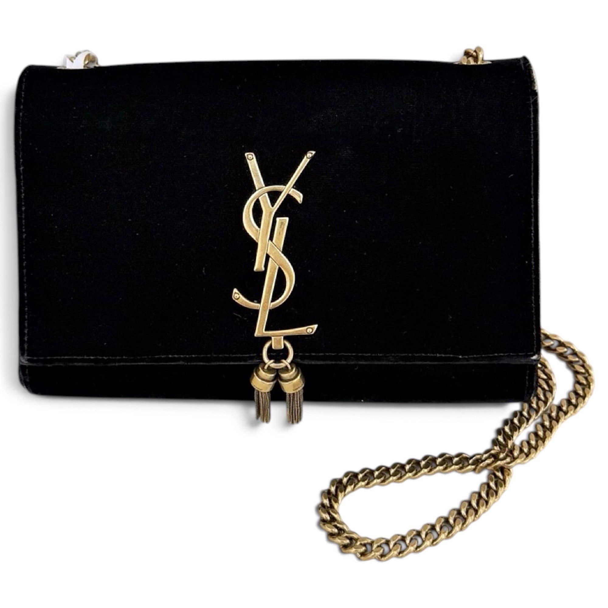 Kate monogramme velvet handbag