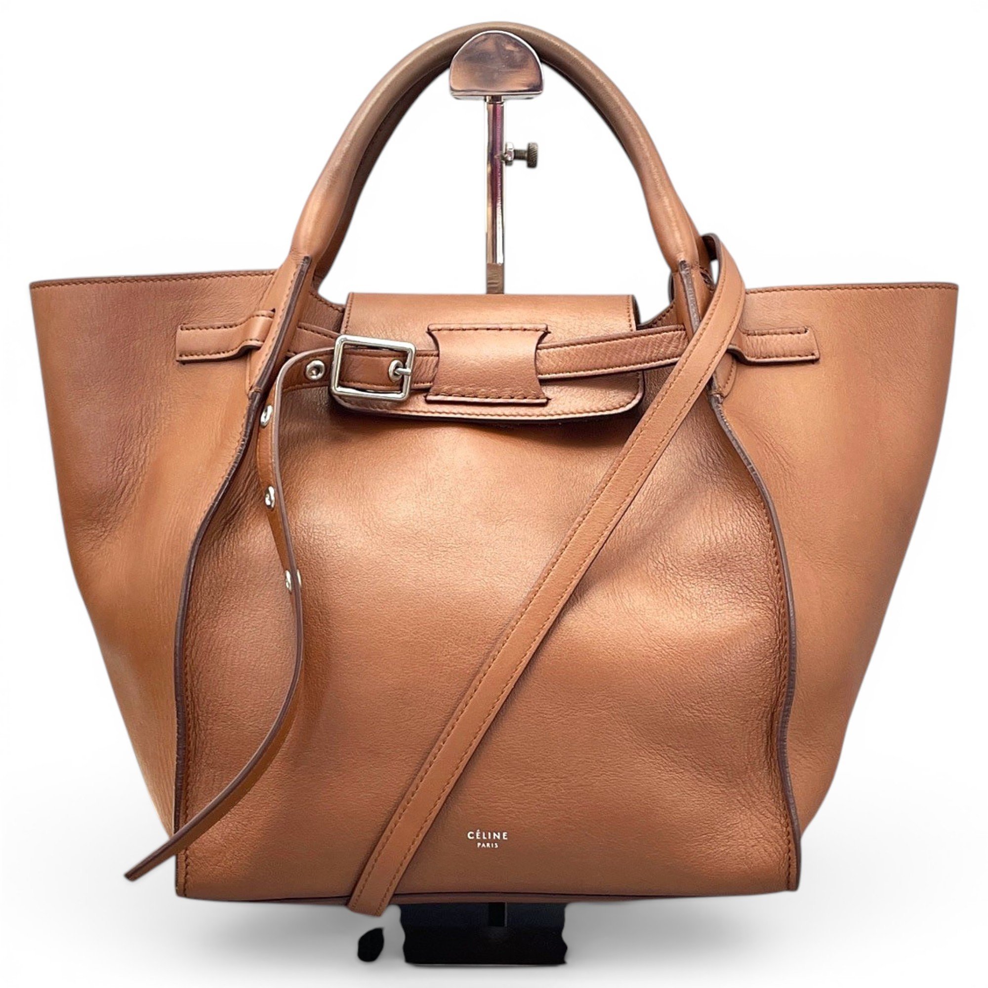 Belt leather handbag