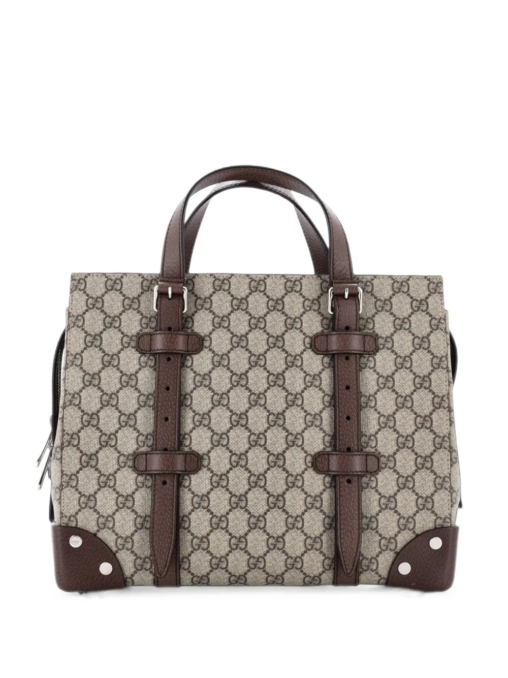 Buckle Travel GG Coated Canvas with Leather Medium tote bag