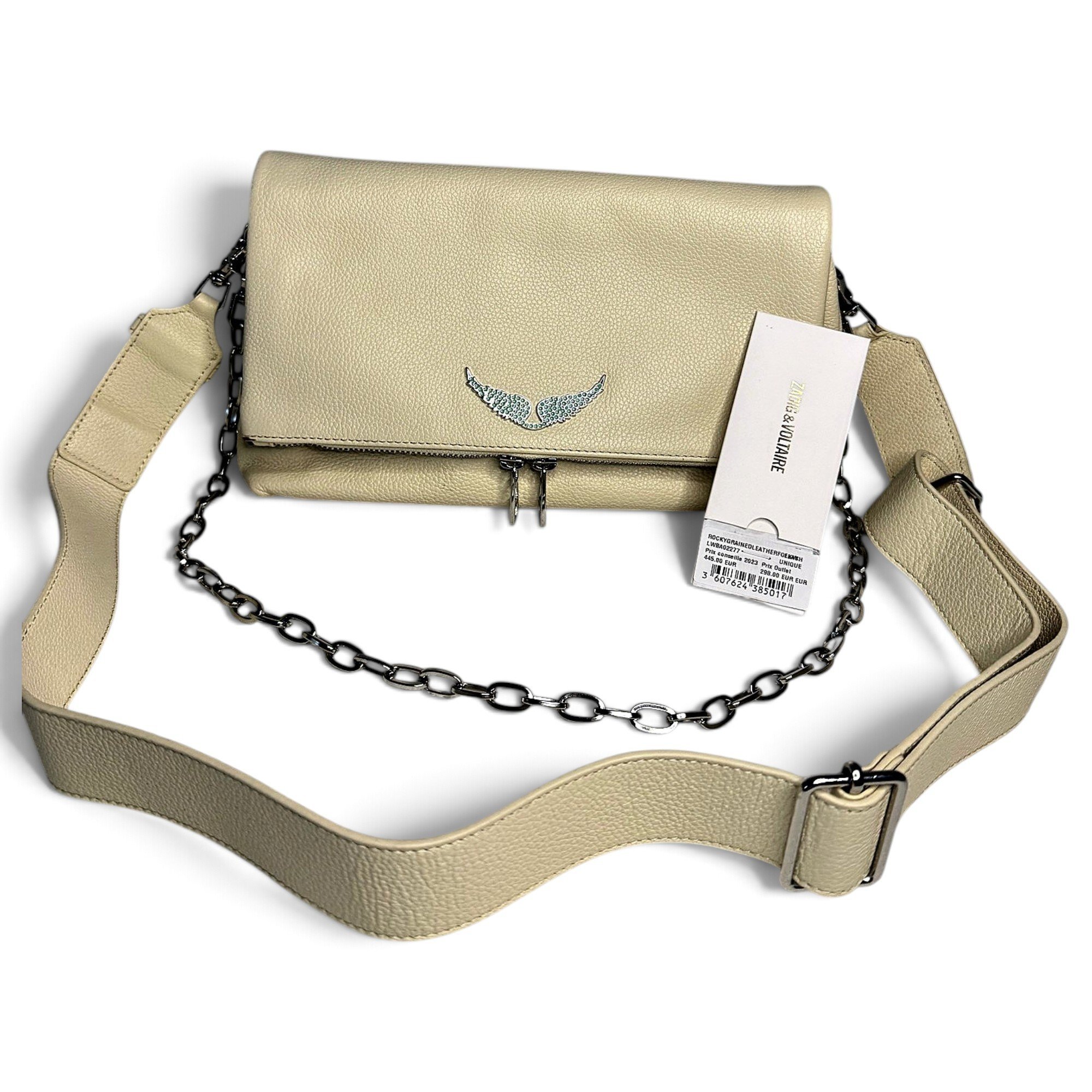 Rock leather crossbody bag