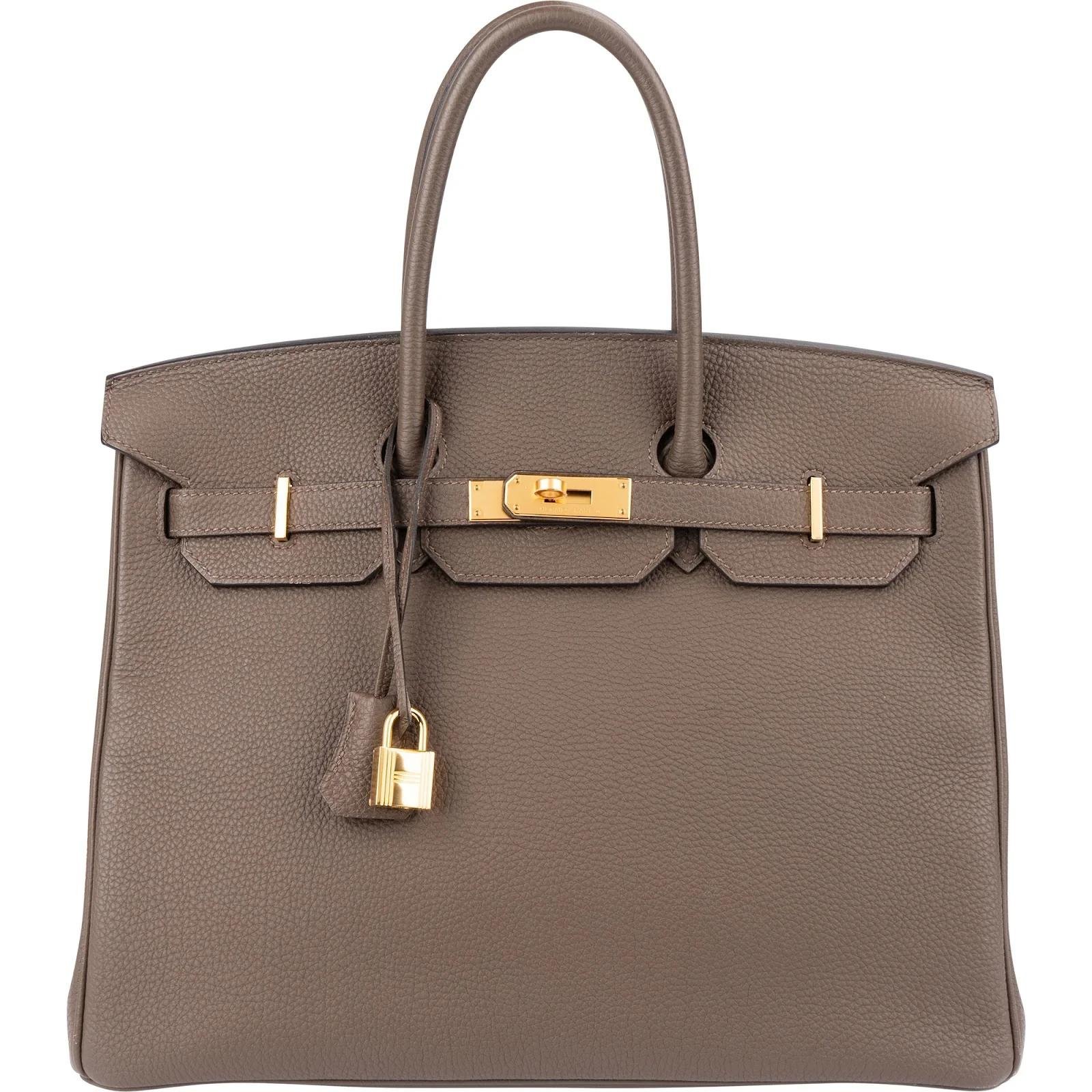 Birkin 35 leather handbag