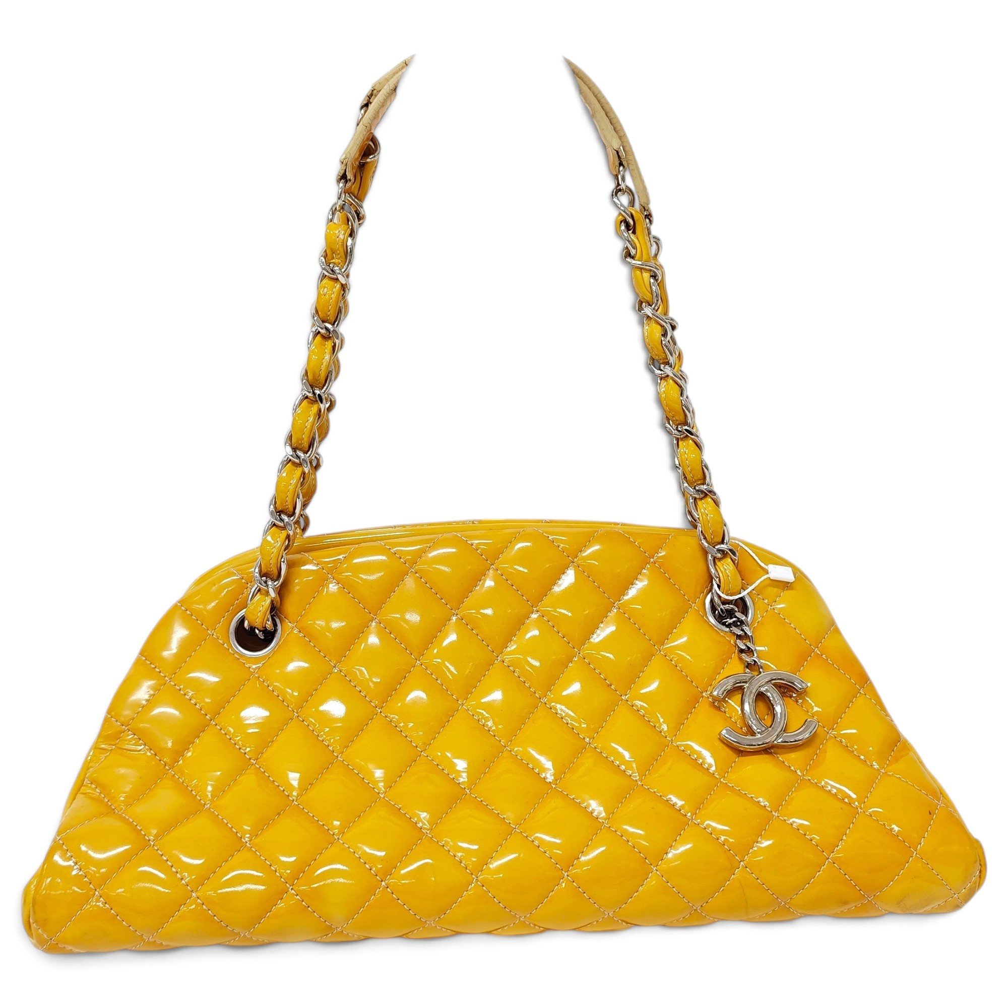 Patent leather handbag