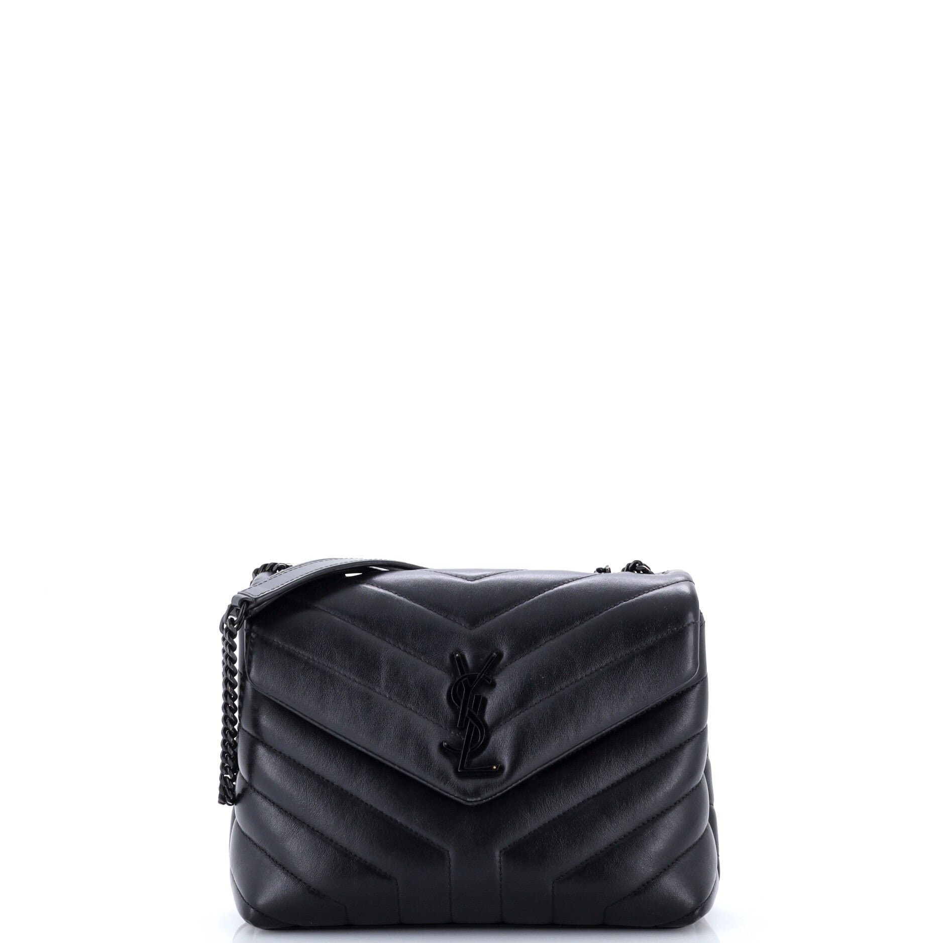 Loulou Shoulder Bag Matelasse Chevron Leather Small