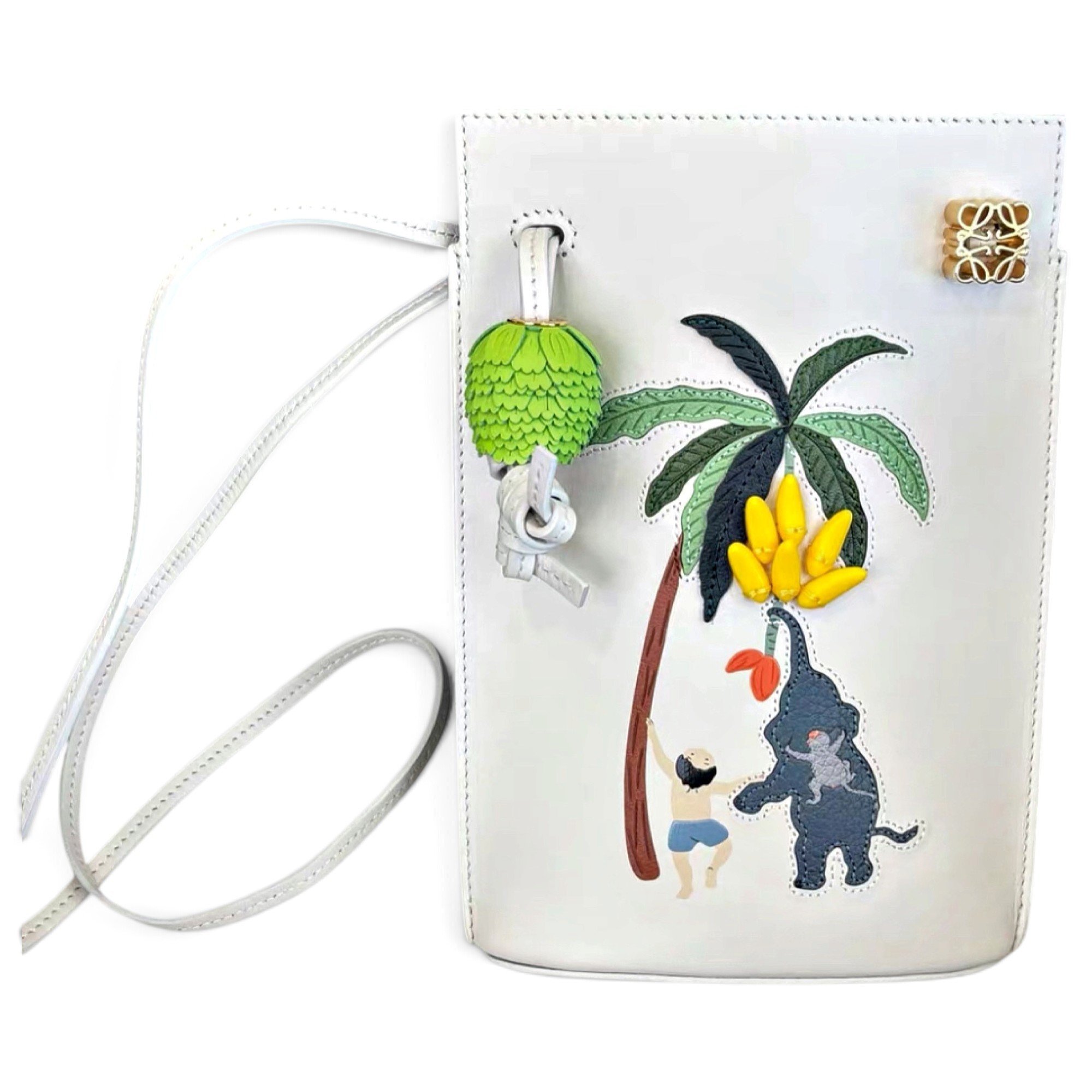 Dice Pocket leather mini bag