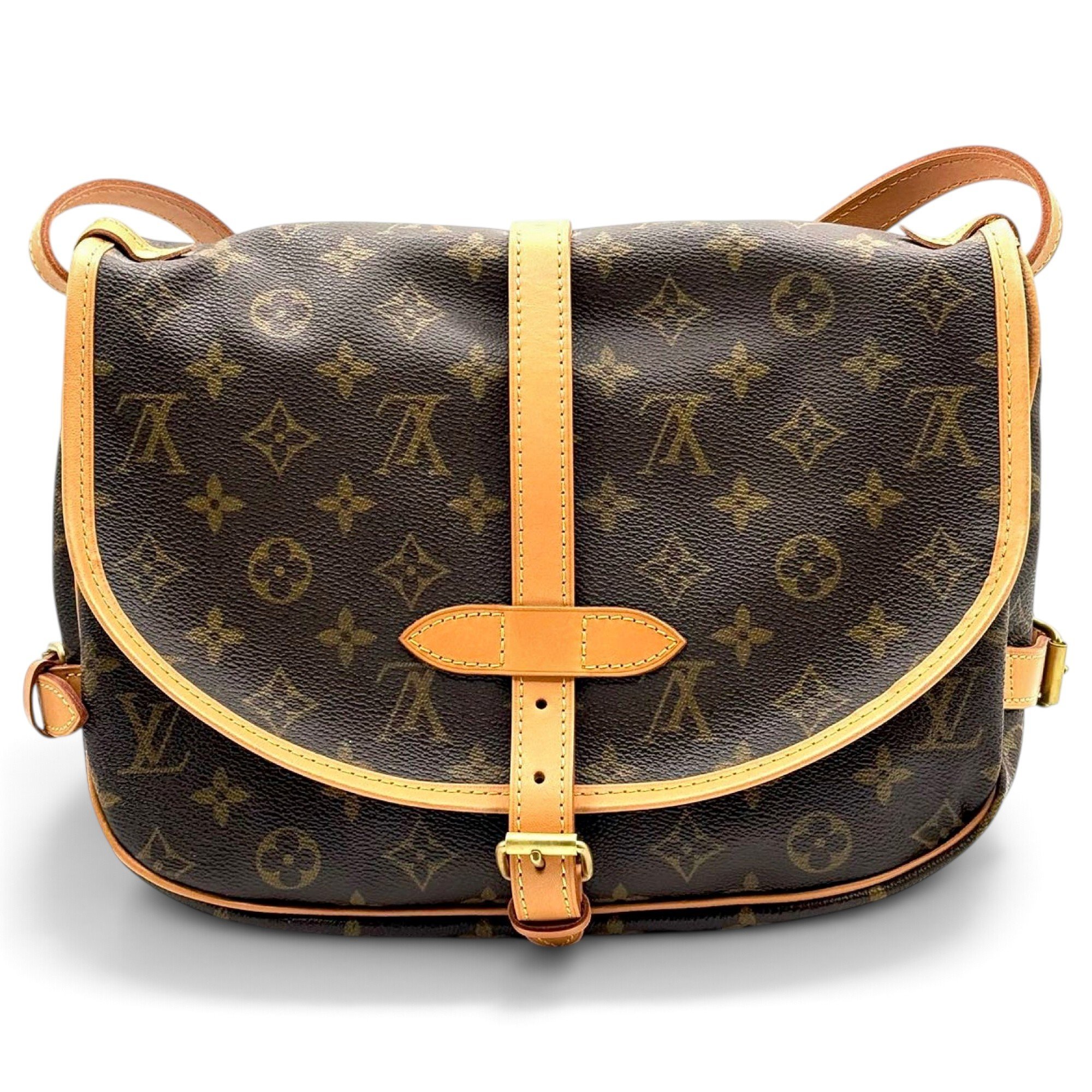 Saumur leather crossbody bag