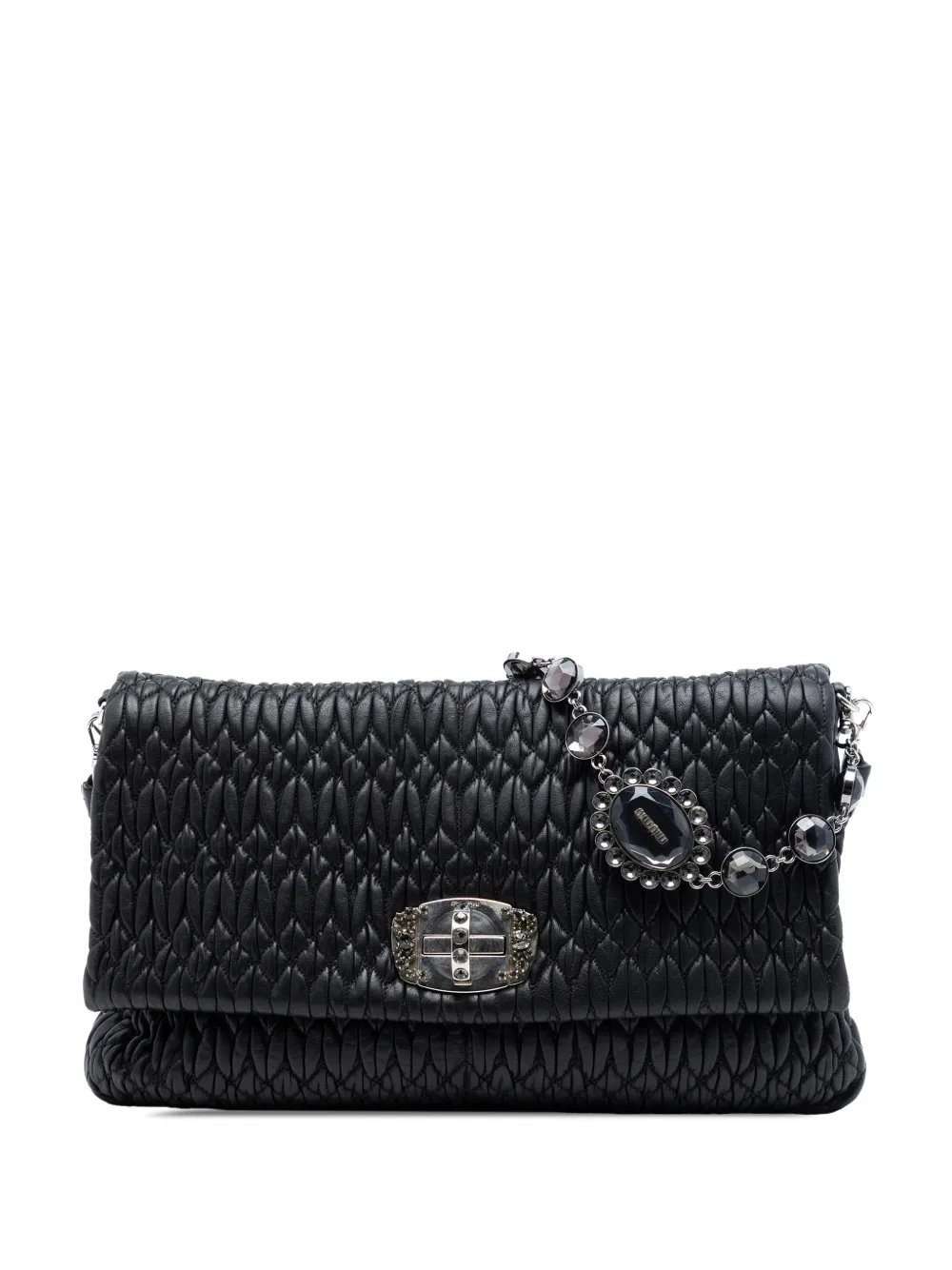 2010-2026 Large Matelasse Nappa Crystal satchel