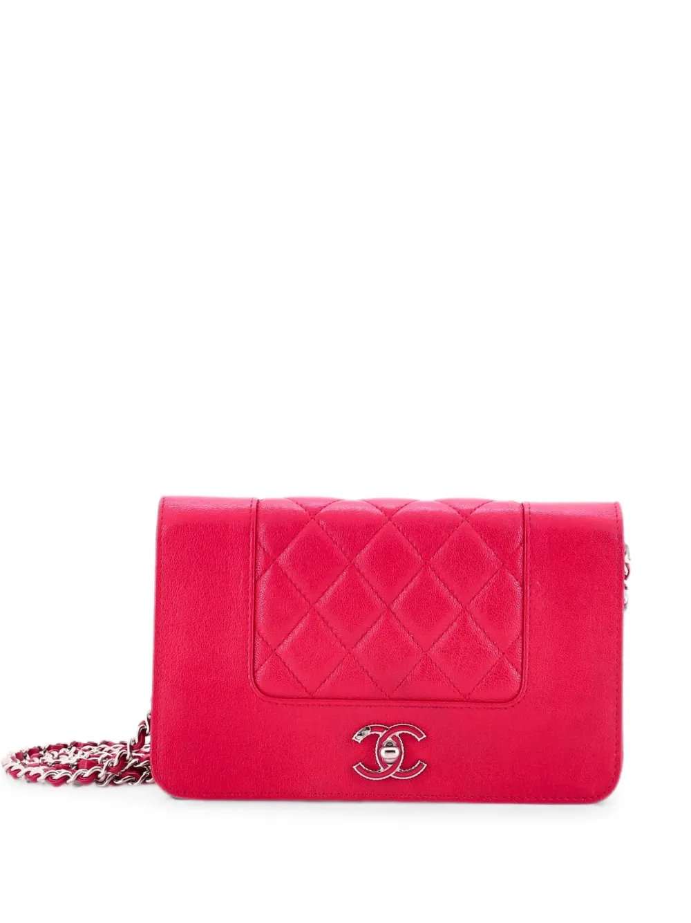 Mademoiselle Wallet on Chain Quilted Sheepskin crossbody bag