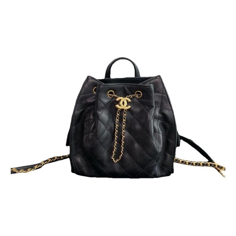 Leather backpack