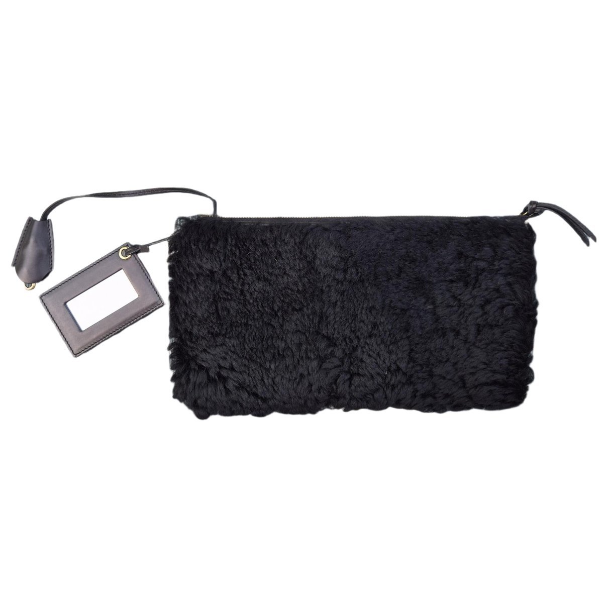 Envelop leather clutch bag